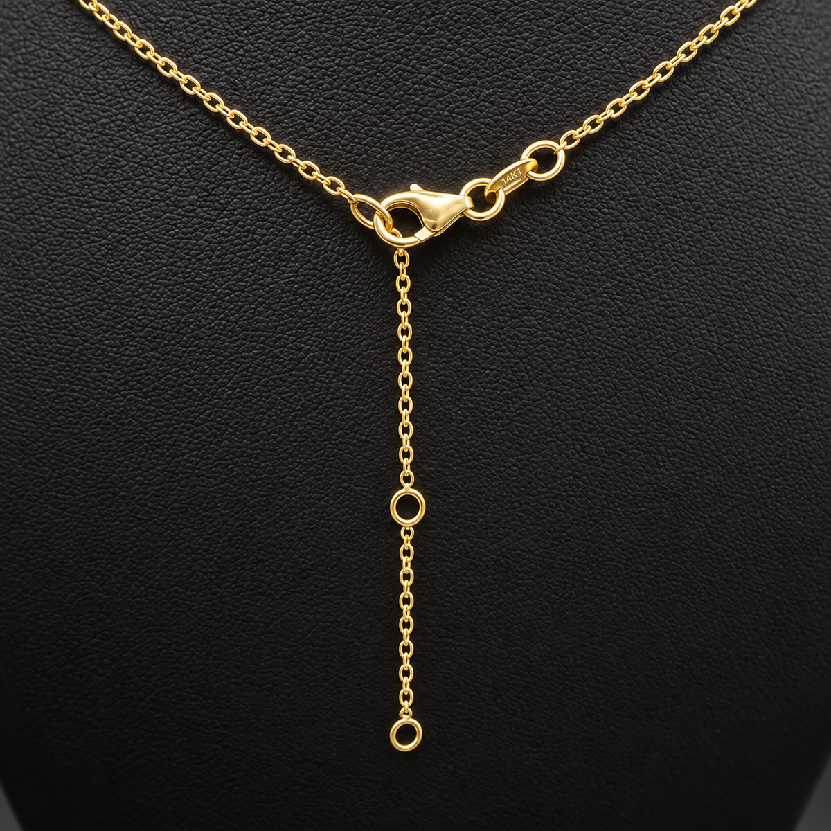 14K Solid Yellow Gold Italian Diamond Cut Cable Chain Necklace — 1mm & 1.5mm