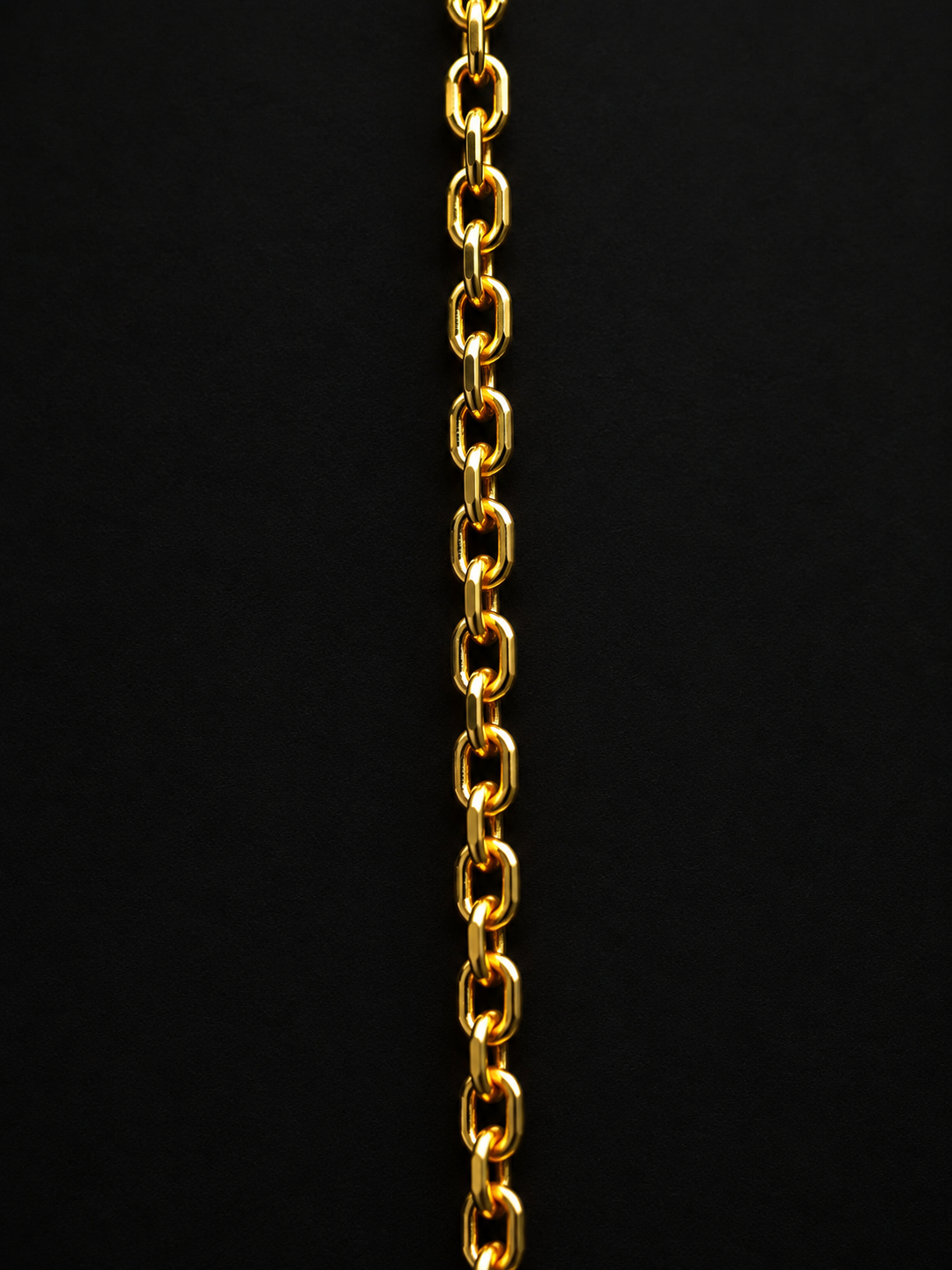 14K Solid Italian Gold Diamond Cut Cable Chain Necklace
