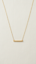 Minimalist Gold Bar Pendant Necklace